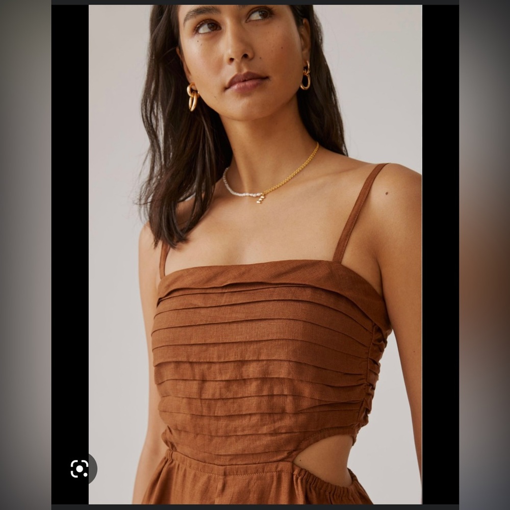 Faithful the Brand Trisha Playsuit in Cinnamon - Picture 2 of 7